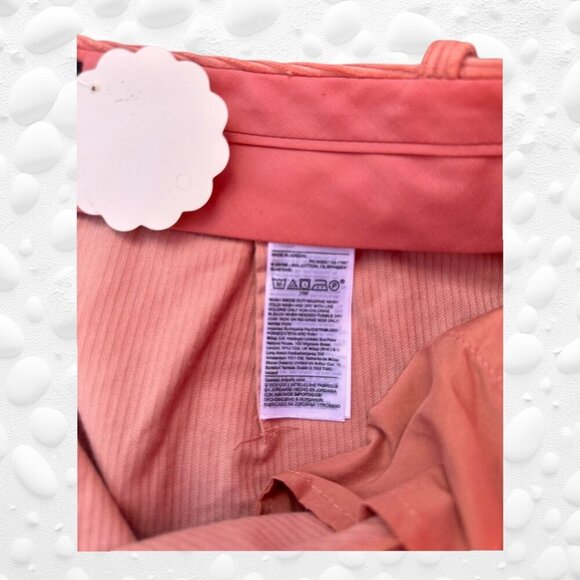 🧡 Banana Republic TALL Ladies "RIVOLI" Corduroy Pants Coral WIDE NWOT - Picture 5 of 7